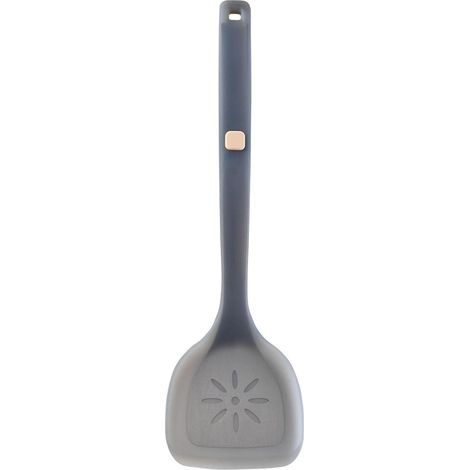 Spatule à Fente En Silicone, Spatule à Fente En Silicone, Spatule Multifonctionnelle En Silicone Pour Cuisine Semi-translucide (93 X 365 Mm)(Gris) (1/5)