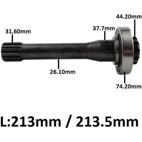 Árbol de cardán inclinable para caja ZF 16S151, longitud 213,5 mm 15220151213 (1/5)