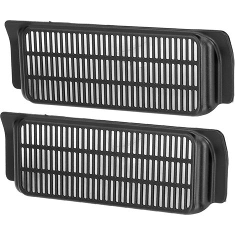 de 2 caches de ventilation arrière en ABS noir mat inodores (1/5)