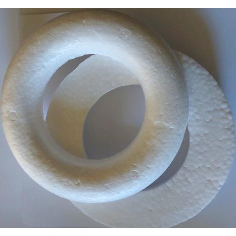 Disques semi-plats en polystyrène de 15 cm (lot de 2)