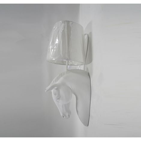 Lampara Aplique Resina 21X18X50,5 Caballo (1/5)