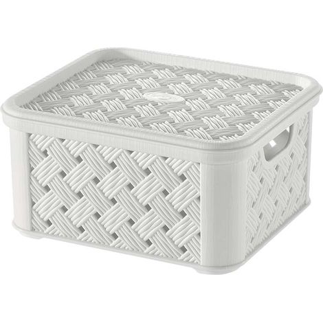 Scatola piccola traforata arianna con coperchio da 1,4 litri, 14,5 x 16,6 x h 8,5 cm (1/2)