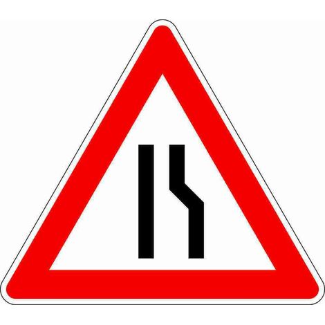 VKZ.121-10 Dreieck 900mm RAL2 verengte Fahrbahn re