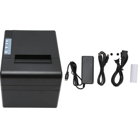 Imprimante thermique tickets 80mm USB avec coupe-automatique, pour restaurant cuisine, prise EU 100-240V, petit format (1/5)
