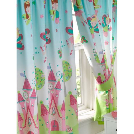 Rideaux doublés Château Princesses -La Princesse Dort - 168 cm x 183 cm (1/3)