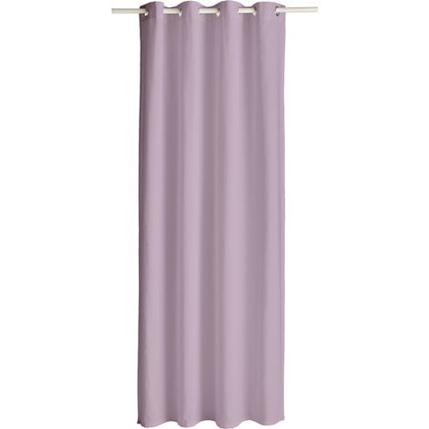 Rideau à oeillets - 140 x 260 cm - Rose - Livraison gratuite (1/2)