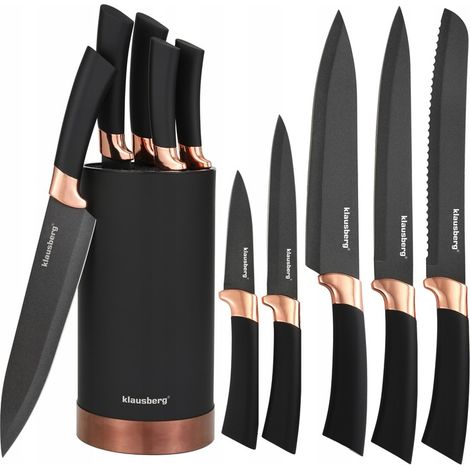 Set di 5 coltelli da cucina in ceppo Klausberg KB-7614 (1/5)