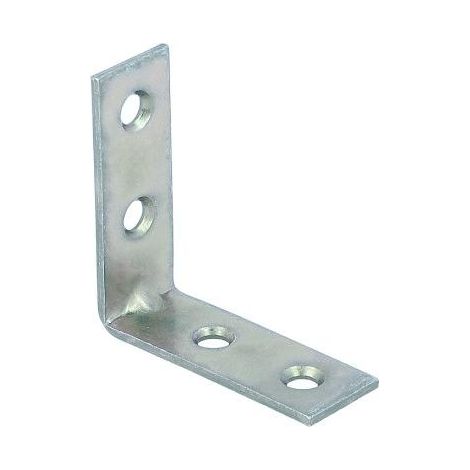 LASTRINA PIEGATA 4 FORI mm. 30 ZINCATO