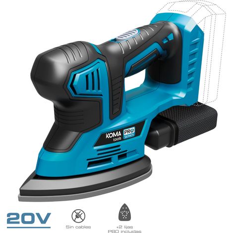 Schleifer, 20V (ohne Akku und Ladegerät)  Koma Tools Pro Series Akku 08753