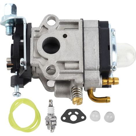 Kit Carburateur 10mm pour Débroussailleuse 26-33cc (Moteurs 1E34F/1E36F, type TU26/TL26) (1/5)