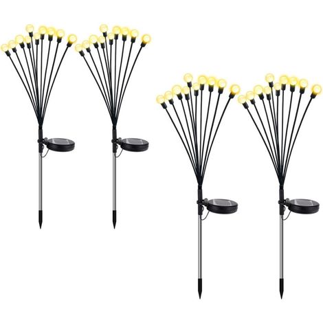 Lampe Luciole Solaire - Étanche pour Balcon, Jardin et Terrasse - Blanc Chaud (1/5)