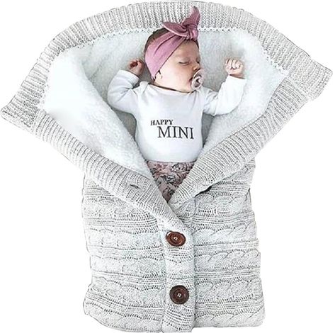 1 gigoteuse pour poussette, maille chaude, boutons-pression, épaisseur renforcée, usage printemps/automne/hiver (1/5)