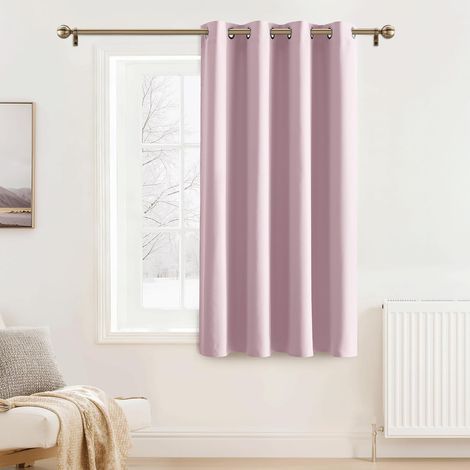 Rideau chambre fille rose, œillets, isolant thermique, intimité, économie énergie, anti-bruit, 1 panneau, 52x63 pouces (1/5)