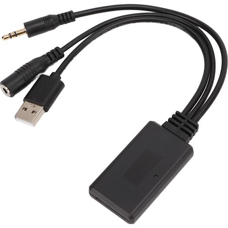 Adapter mit Bluetooth 5.0, AUX/AUX-IN, kabelgebundenem Mikrofon, 12V USB-Ladeanschluss, kompatibel mit Volkswagen, BMW und Hyundai. (1/5)