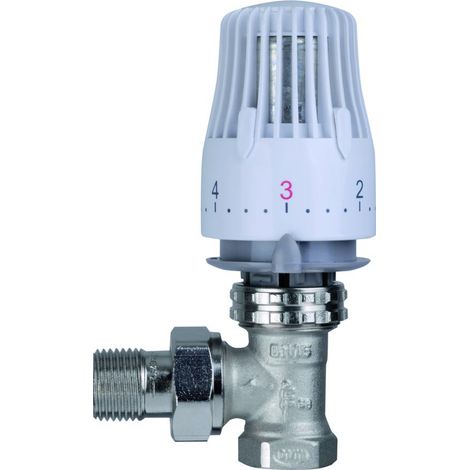 Swissbrands GmbH Thermostatventil-Set Eckform Kopf Thermostat Heizkörper Ventil