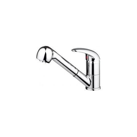Miscelatore ACQUAMIX 9221 canna bassa girevole e doccia estraibile (1/3)