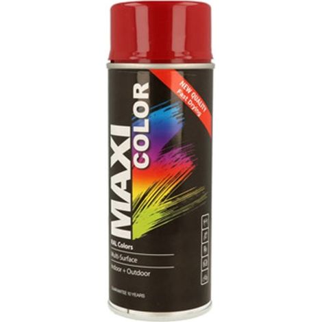 Pintura spray maxi color brillo 400 ml ral 3003 rojo rubi