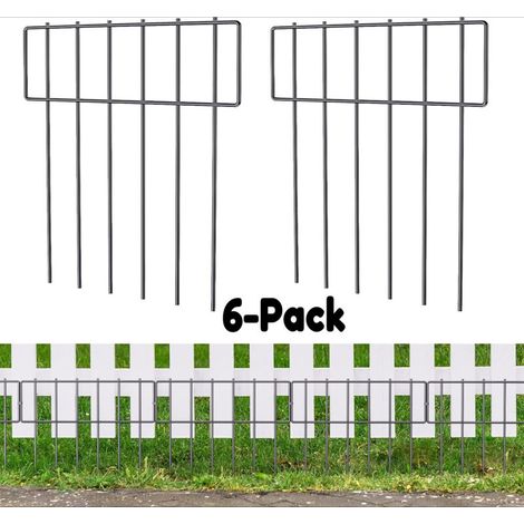 Lot de 6 clôtures décoratives pour animaux, 43x33 cm, protection jardin (1/5)