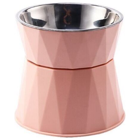 Bol pour animaux de compagnie à pieds hauts(rose corail) (1/5)