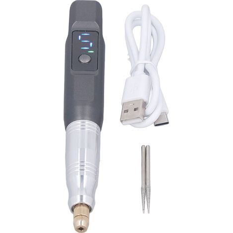 Stylo à graver électrique rechargeable, 5 vitesses, outil de polissage et de meulage portable, 3,7 V, 10 000 à 30 000 tr/min (1/5)