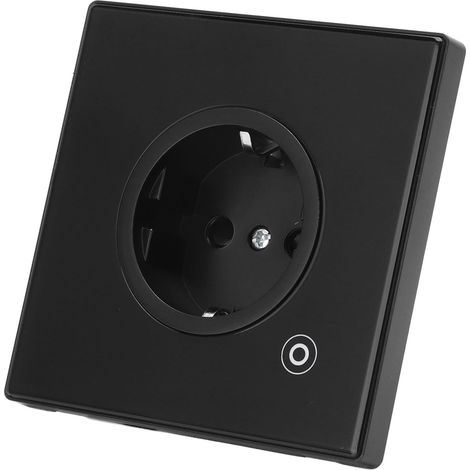 Prise Connectée 16A 3000W Design Moderne Minuterie Intelligente Murale Prise EU 95-245V Noir Version Zigbee (1/5)