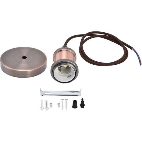 Jeffergarden -DOUille E27 avec cordon, luminaire suspendu Vintage, pour chambre à coucher, 100 à 240V-DOU