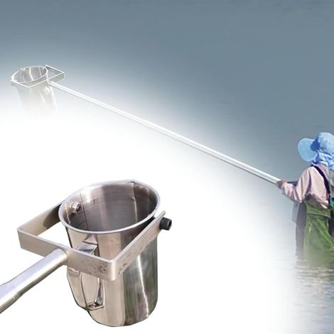 Appareil d'échantillonnage d'eau portable avec extension réglable et tasse de mesure pour les tests environnementaux sur le terrain 500 Ml 2.5m/8.2 ft (1/5)