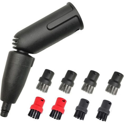 Turbinendüsen-Set, 1 Dampfturbinenbürste, 8 verschiedene Bürsten, Dampfreiniger-Zubehör, kompatibel mit Kärcher