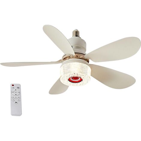 Ventilateur de plafond intelligent à LED, 42 cm, éclairage RGB, 3 vitesses, sans fil et audio intégré pour un confort optimal. Luminaire moderne pour la maison, idéal pour la chambre, le salon ou la s (1/5)