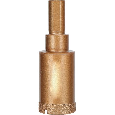 Trépan diamanté de 22mm pour perçage du verre, granit, marbre, carrelage céramique - Foret ouvreur brasé (1/5)
