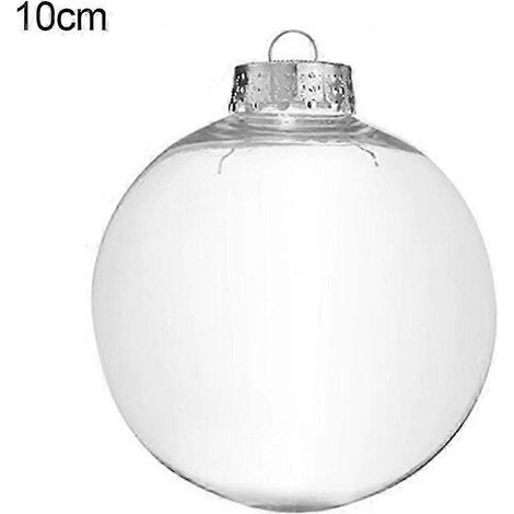 Boules de Noël transparentes en plastique à suspendre au sapin, décoration à faire soi-même (1/5)