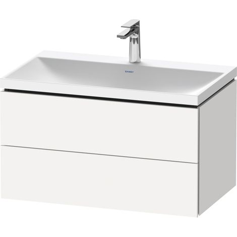 Duravit L-Cube c-shaped Ensemble suspendu, 2 tiroirs, sans