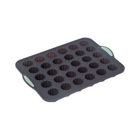 Moule en silicone pour 30 petits cannelés - Gris - L 33 x l 23,7 cm - Livraison gratuite
