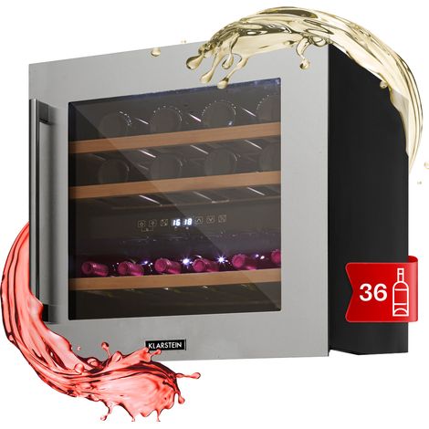 Vinsider 36 Weinkühlschrank 2 Kühlzonen 5-22°C 85l Edelstahl (1/5)