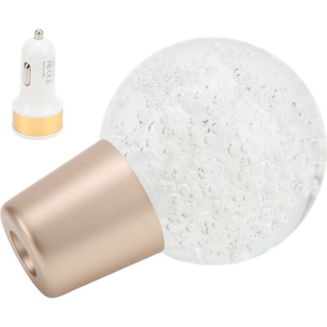 Manette de vitesse universelle en acrylique, boule de levier de vitesses lumineuse tactile multicolore, grand format pour voiture (1/5)