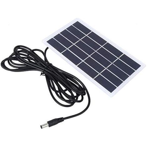 Pair Panneau de Batterie d'alimentation solaire de Panneau de solaire de polysilicium 2W 5V avec Interface CC pour Lampe de Jardin extérieur de Batterie 3.7V (1/5)