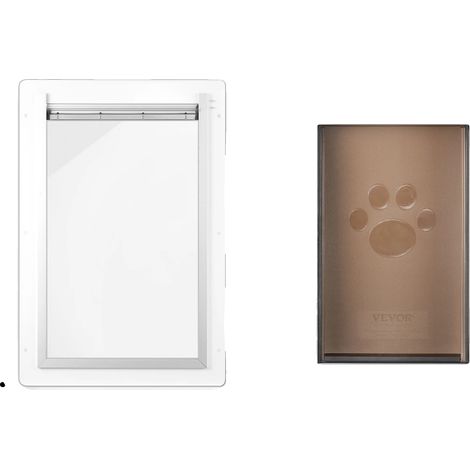 Porte pour animaux, cadre en métal, design résistant aux intempéries, L (1/2)