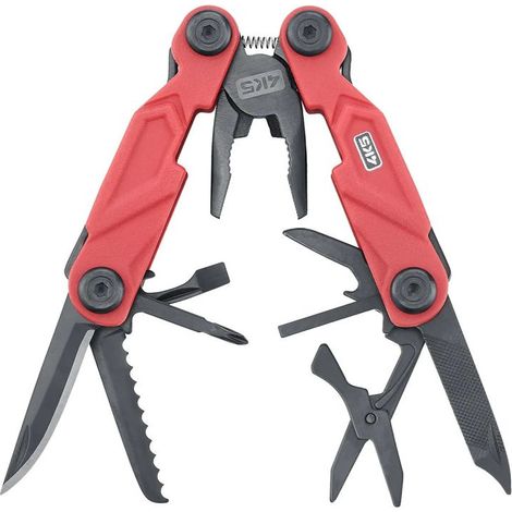 4K5 Tools MT 401 MultiTool Small 600.401A Multitool mit Holster Rot, Schwarz (1/4)