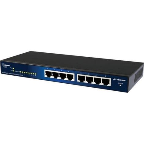 ALLNET Switch, 8 puertos, Gigabit Ethernet