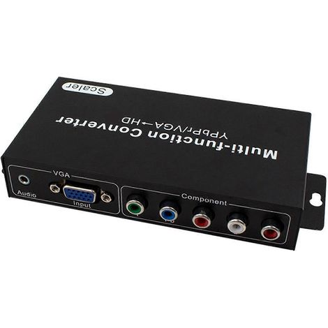 Adaptateur convertisseur 1080P/VGA vers HDTV 1080P, permettant une connexion transparente entre les anciens appareils et les nouveaux écrans. (1/5)