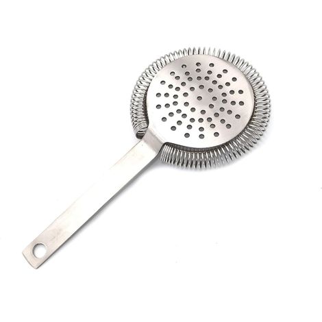 Passoire à cocktails professionnelle avec sangle intégrale, sans pieds, filtre en acier inoxydable, bac à glaçons, équipement de bar et de restaurant, accessoire de barman, mixologie (1/4)