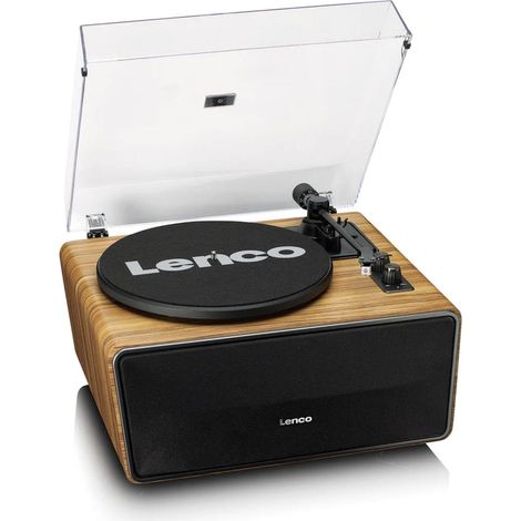 LENCO Giradischi In Legno Con Gambe Integrate 33 - 45 Giri