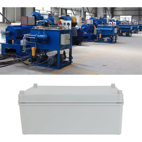 Boîte de jonction avec plaque de montage, 250150100 mm, plastique ABS, étude de cas en génie électrique DIY, boîtier étanche à l'eau et à la poussière IP67, gris. (1/5)