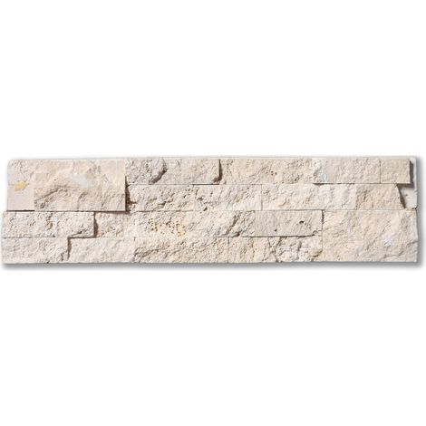 SPLITFACE TRAVERTIN LIGHT MIX  - 152x610x22 mm - 0,56 m²