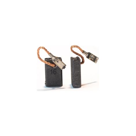 Jeu de 2 charbons auto-rupteurs pour meuleuse Bosch GWS1400 – Dimensions 5x10x16mm – Sécurité auto-rupteur – Performance durable – Asein (1/5)