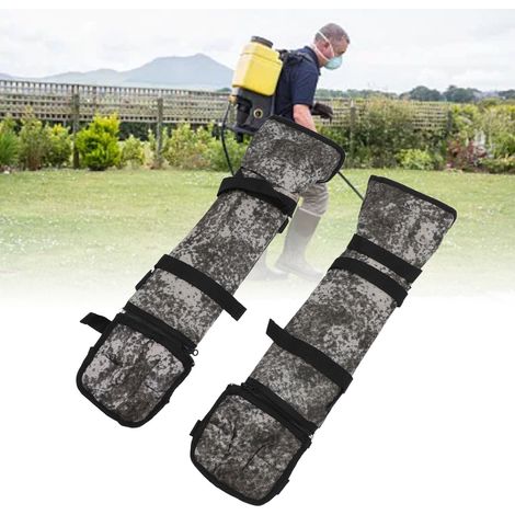 Polainas impermeables y resistentes a la abrasión, fabricadas en tejido Oxford 600D con correas ajustables, 2 unidades, para jardinería, esquí y senderismo. (1/5)