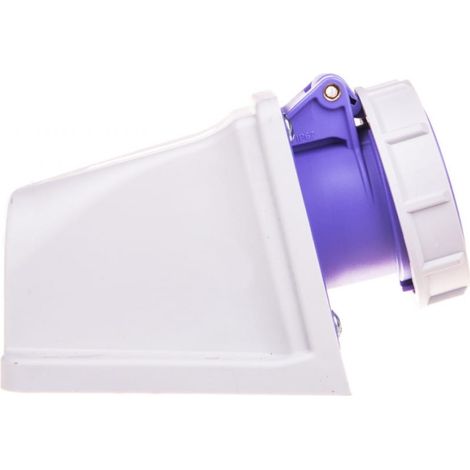 Feststeckdose 16A 2P 24V lila IP67 Drehanschluss 1622V