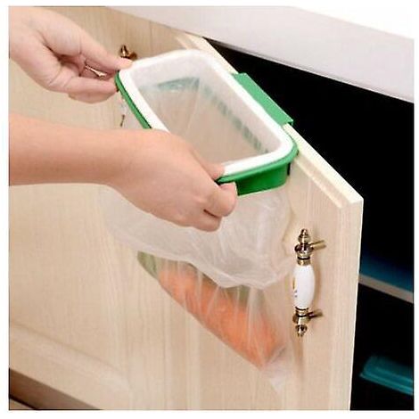 support De Sac Ordures D'armoire Arrire De Porte De Cuisine Suspendu Amlior Avec Support De Stockage De Sac Ordures Boucle Anti-chute (1/5)