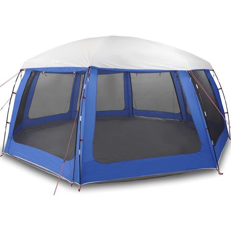 Tente de piscine moustiquaire amovible parois maille bleu azur