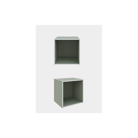 CUBO 35X29X35 CM VERDE